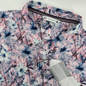 7 Diamonds Torres Men's‎ XXL Floral Print 4-Way Stretch Polo Shirt Golf 7D NEW